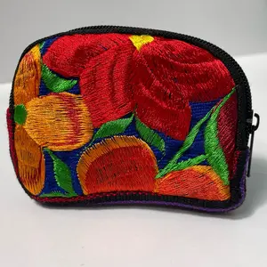 Embroidered Sarape Mexican Coin Purse