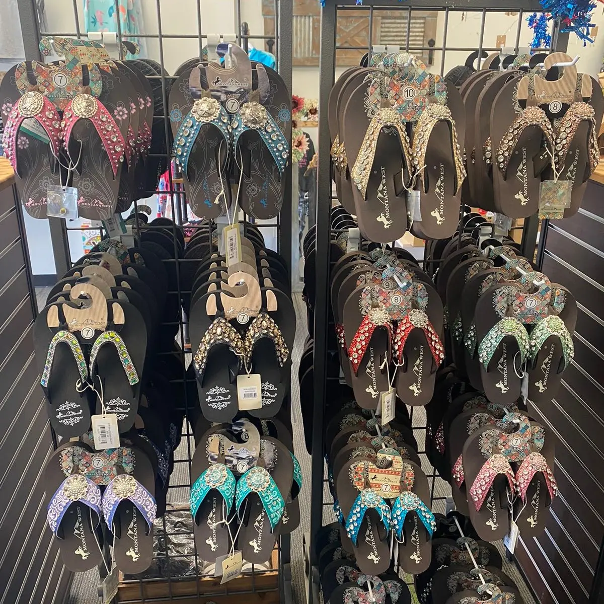 Mystery Montana west flip flops Summer Footwear Women Wedge Sandal