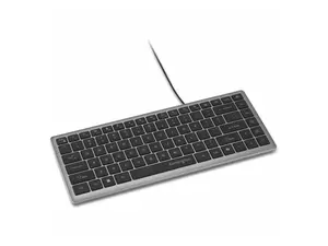 Kensington KB415 USB-C Wired Compact Keyboard, Quiet Scissor-Switch Keys, Programmable, Copilot Hotkey, Compatible with Windows, Black (K75411NA)