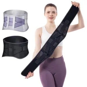 1Pc Lightweight Back Support Belt for Sports, Breathable Lumbar Brace for Men Women - Fits Under Clothes for Running, Work & Exercise, Adjustable Protective Belt