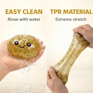 2026 New Glitter Dumpling Soft Toy with Packaging Box Stress Relief Tactile Toy Mysterious Glitter Dumpling Soft Glutinous Rice Toy Squeeze Clay Ball Mother's Day Father's Day Gift