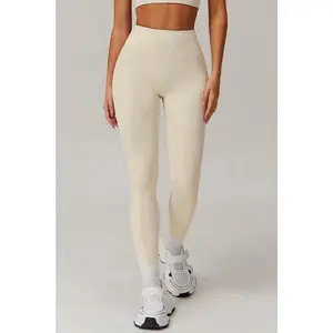Cream-Silver Printed Legging