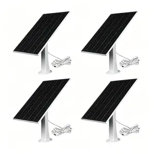 5W solar panels are used for wireless outdoor security cameras, equipped with a 3-meter Type-C charging cable.