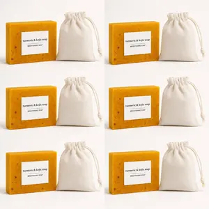 Belle Glow Beauty,Sets of 6 Pcs Turmeric-Kojic Soap, 3.53 oz Beauty & Personal Care Bath Cleanser