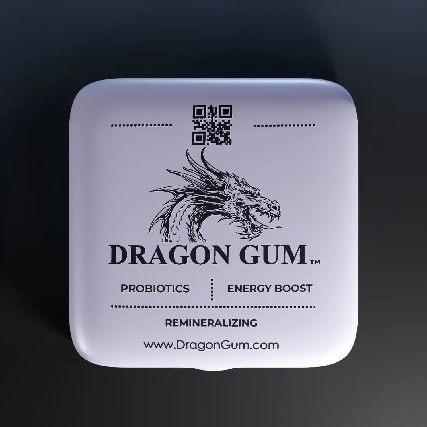Metal Tin Hinge Container with Secure Hold, Collector's Gum Storage Box for Fresh Storage