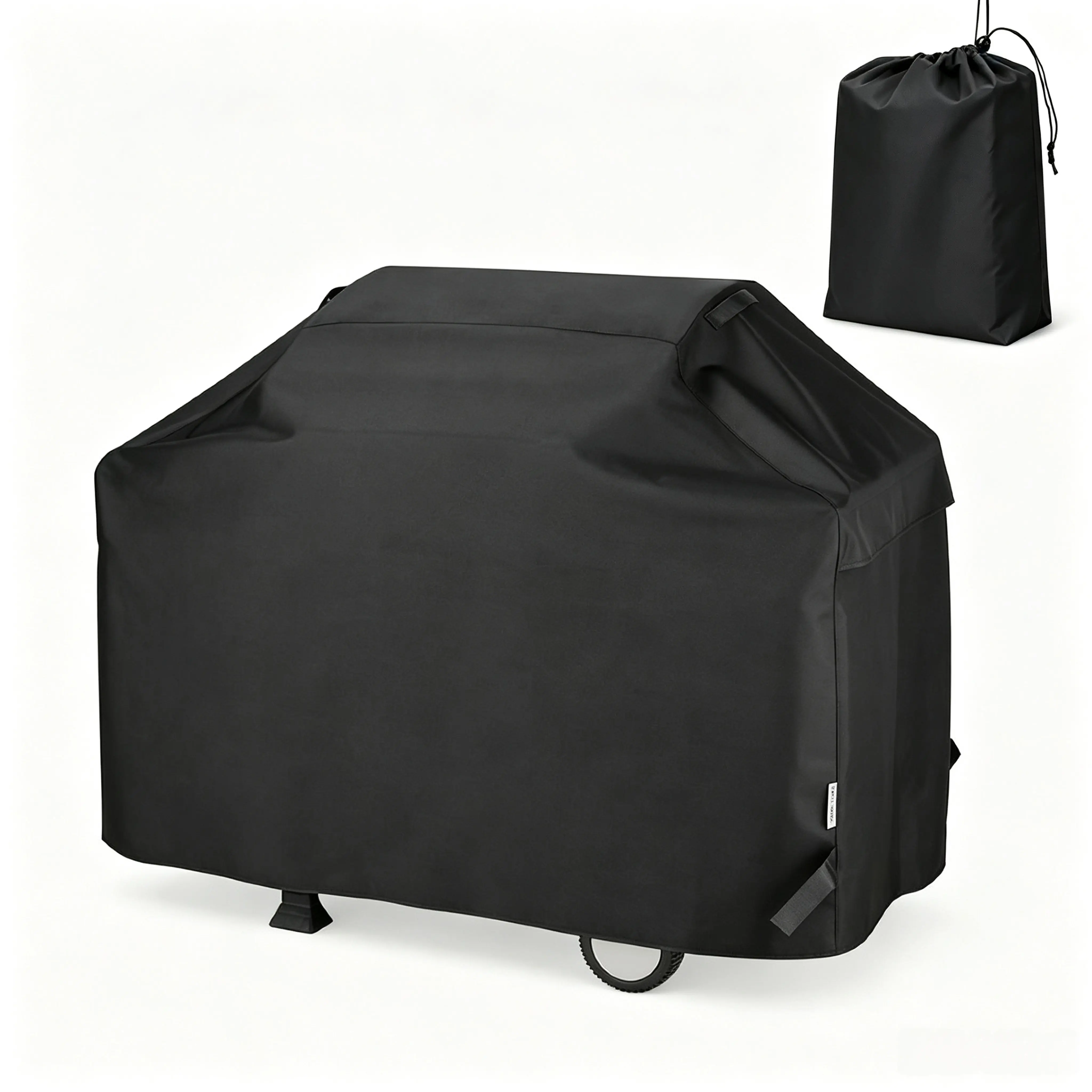 Grill Cover,BBQ Cover,BBQ Grill Cover,Waterproof UV Resistant Grill Cover, Waterproof UV Resistant BBQ Grill Cover, Outdoor Gas Grill Protector Ripstop Durable Grill Cover with Adjustable Velcro Hem Cord, Fit Weber Char Broil Grills