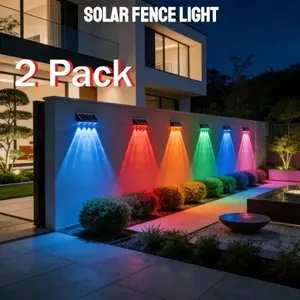 Solar Garden Lights – 4 LEDs, 9 Lighting Modes, IP44 Waterproof, No Wiring Needed – 2/4/6-Pack Available for Yard, Garden, Pathway & Patio Decor