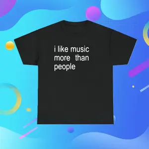 Funny Quote Unisex Tee,  I like Music more than People, Music Lover Shirt, Graphic Tee, Sarcastic Gift, Introvert Apparel, Humor Top trendy t-shirt short sleeve tiktok shop