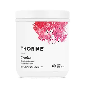 THORNE Creatine - Micronized Creatine Monohydrate Powder - Support for Muscles & Cognitive Function* - for Women & Men - Strawberry - NSF Certified for Sport - 5 g per Serving - 60 Servings