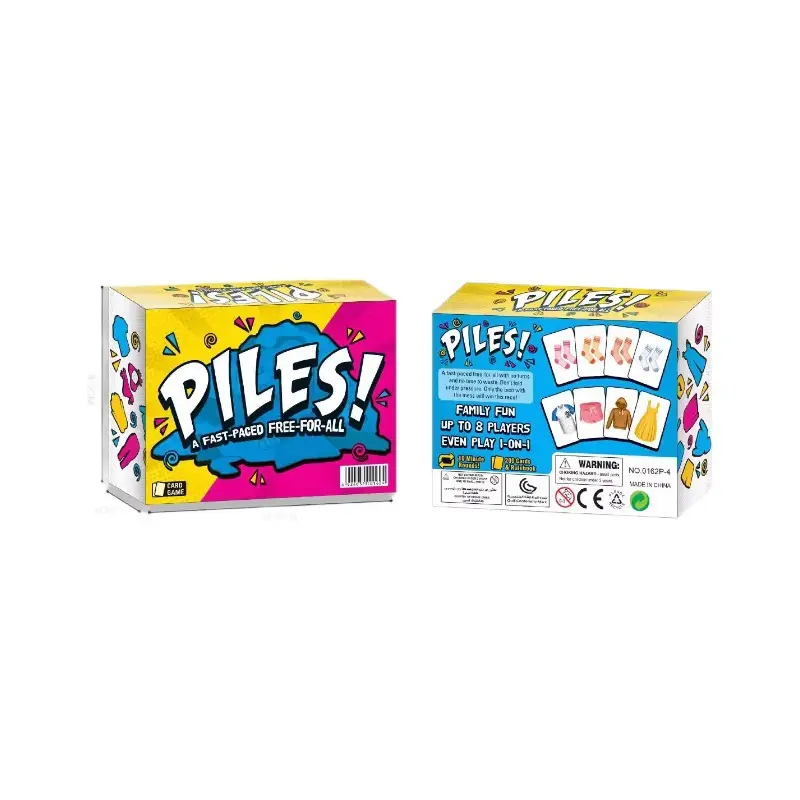 Piles Card Game | Fast-Paced Matching Family Party Game | Fun Tabletop Game for Kids & Adults