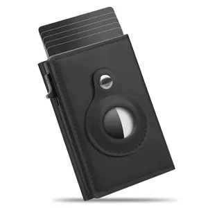 Men's Minimalist Smart Wallet RFID Blocking Pop-up Card Holder 6-9 Cards with ID Window & Cash Slot Perfect Gift for Men