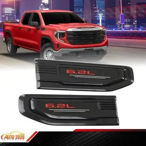 Fit For 19-24 GMC Sierra 1500 6.2L Fender Vent Emblem Kit 86532094 Black
