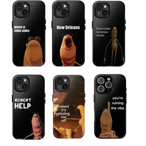 Trendy Marcus The Worm Tough Phone Case, Premium Phone Cover For iPhone 7 8 X 11 12 13 14 15 16 17 ProMax, Durable Protection, Fan phone Case, VR Meme, Robert The Wor