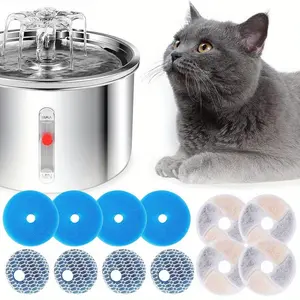 4 Packs Cat Water Fountain Replacement Filters for 67oz/2L Automatic Pet Fountain Cat Water Dispenser Can Help Your Pet Drink Healthier