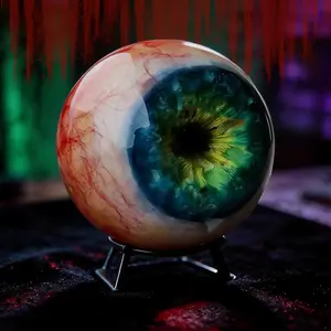 Hyper Realistic Monster Eye Decoration, 3D Gothic Monster Eye Sculpture, Sculpture Desk Decor, Unique Horror Gift, Perfect for Halloween, Graduation, Festive Gifts