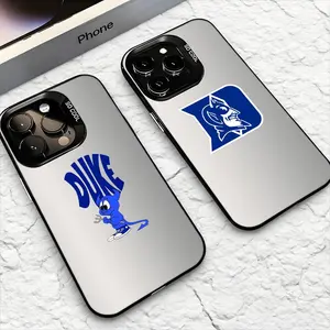 Team D-Duke University Logo Phone Case For iPhone 17 16 15 14 13 12 Pro Max Air Multicolor Matte Laser Metallic Phone Case | Aurora Gradient Finish with Smooth Matte Texture | Durable Scratch-Resistant Anti-Fingerprint Protective Cover