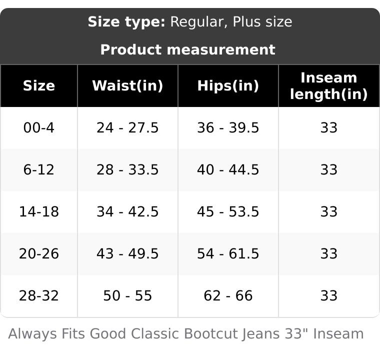 ALWAYS FITS GOOD CLASSIC BOOTCUT JEANS | INDIGO446