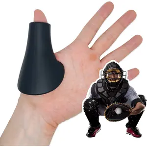 Catcher's Thumb Guard for Baseball & Softball in 2 Sizes (Adult/Youth) -  Protective Shield Catching  Aid Glove Padding Accessory Gear Protector for Palm Hand  & Sting Prevention