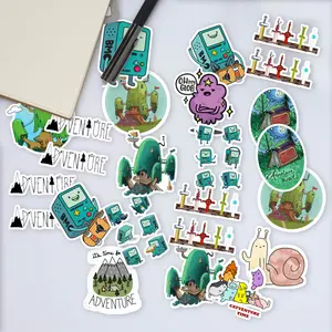 Stickers Pack 20 Pcs Adventure Car Bike Aesthetic Time Bumper Vinyl Luggage Waterproof Guitar Bottle Skateboard Water Colorful Laptop