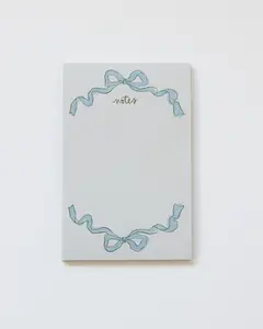 Blue Ribbon Bow Notepad