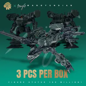 Sci-Fi Mecha Model Kit Set, Modular Design, 2.8 Inch Tactical Robot, Dark Action Figure, Beginner Friendly Assembly, Desktop Chess Team & Display