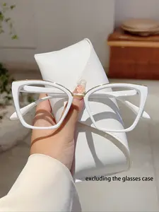 Women's New Cat Eye Fashion Glasses, Unique Frame Design, Vintage High-End Glasses, Accessories, Daily Wear, Fashionable Frames Glasses, High Quality Eyeglasses