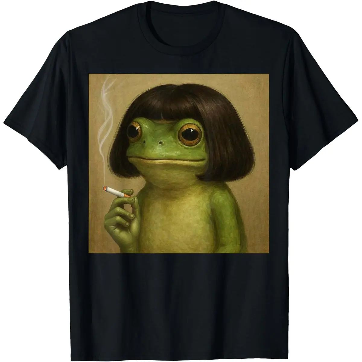 Funny Frog Bob Haircut Meme Shirt Sweatshirt Hoodie, Cute Frog With Bob Hair Graphic Tee, Funny Meme Shirt, Unisex Sweater Pullover Tee