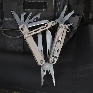 WESVE MT-12 20-in-1 MultiTool, D2 Steel Folding Knife with Scissors, Saw, Screwdrivers, Serrated Blade, Bottle & Can Opener, Awl – EDC Home, Outdoor, Camping & Car Survival Tool