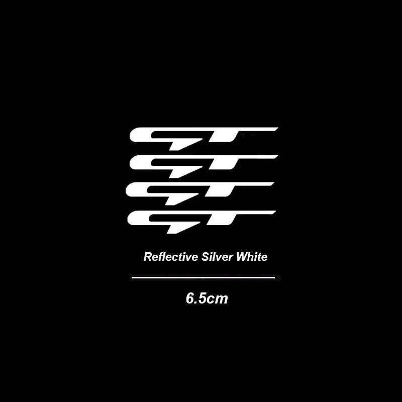 4PCS/SET Hardcore Decor Performance Sport Sticker - For car decor, performance car backpacks, desk ornaments. With sharp dynamic texture, adds cool "GT Logo" details. Practical for decor-loving performance car lovers!