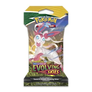 Pokémon TCG: Sword & Shield- Evolving Skies Sleeved Booster Pack (ONE PACK) (10 Cards)(NO REFUNDS OR RETURNS ONCE PURCHASED)