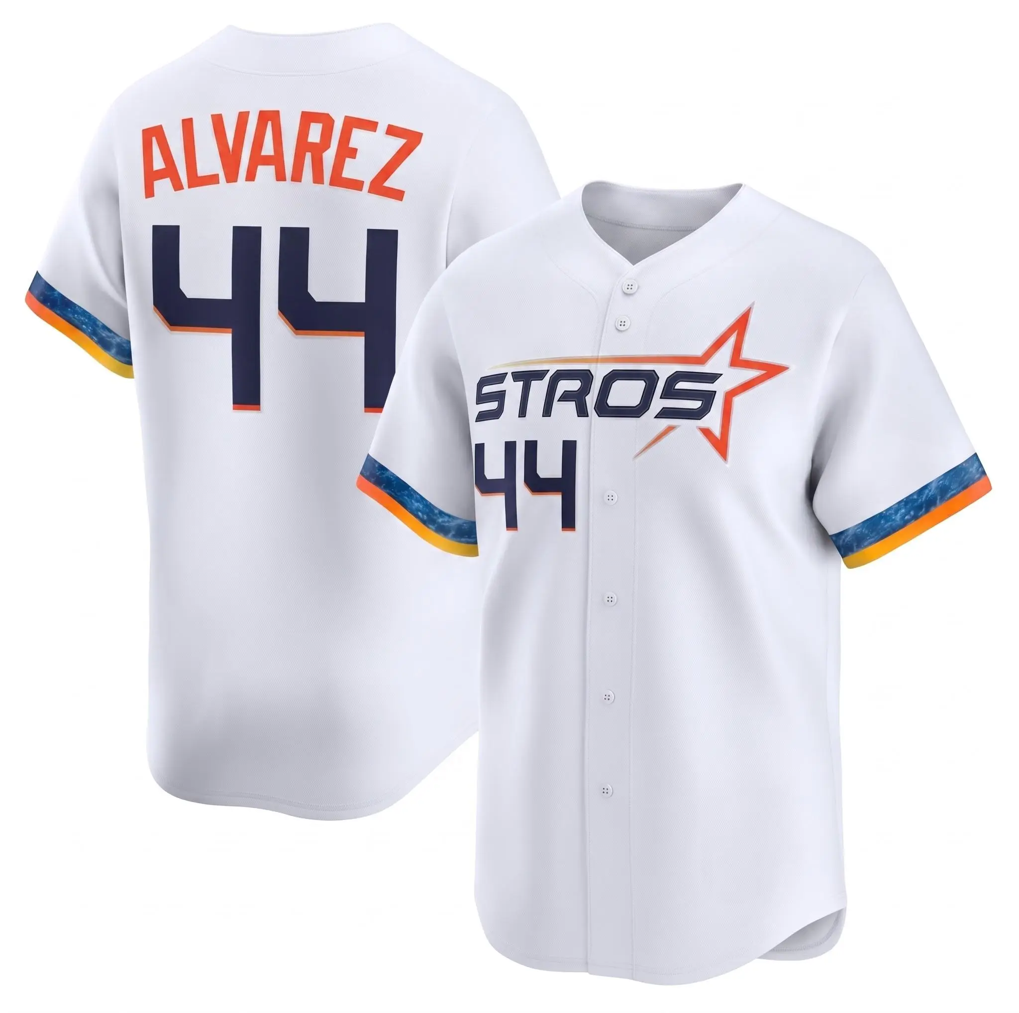 Mens Alvarez White Baseball Jersey, Mens Alvarez White 2026 City Connect Baseball Jersey