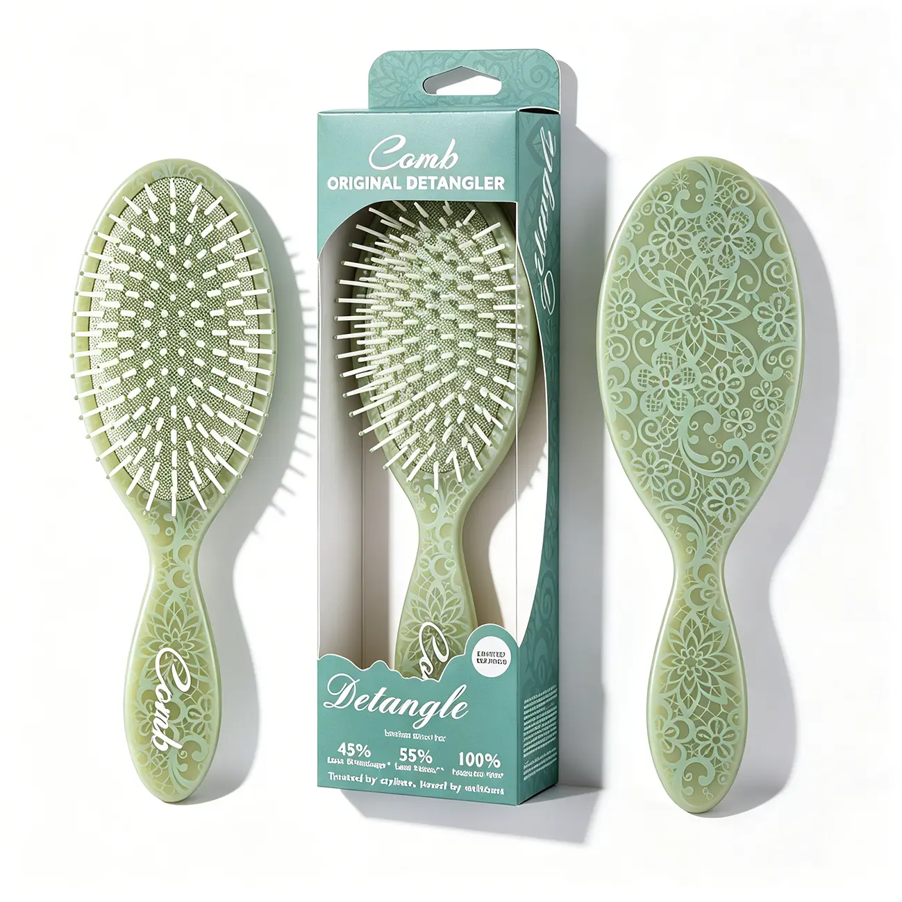 Unisex New Printed Airbag Release Comb - Lightweight, Fashionable, Soft Teeth for Scalp Massage, Root-Safe, Hair Loss Reduction, Suitable for Dry/Wet & Damaged Hair (Beauty & Personal Care Haircare Styling Tool)