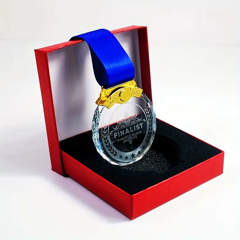 CRYSTOWN Crystal Champion Trophy: Celebrate Every Victory with Elegance & Personalization - Durable, Universal Sports Award & Souvenir