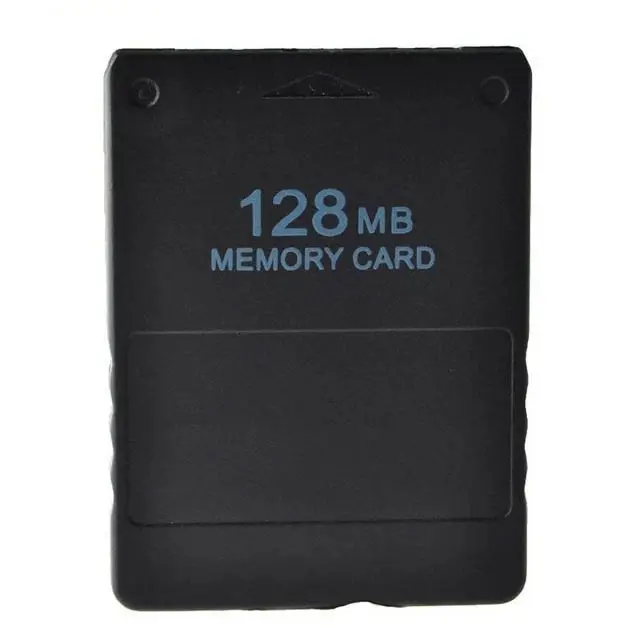 128MB Game Console Memory Card, High Capacity Save Data Storage Card, Plug and Play Replacement Memory Card, Black Storage Accessory for Compatible Gaming Consoles