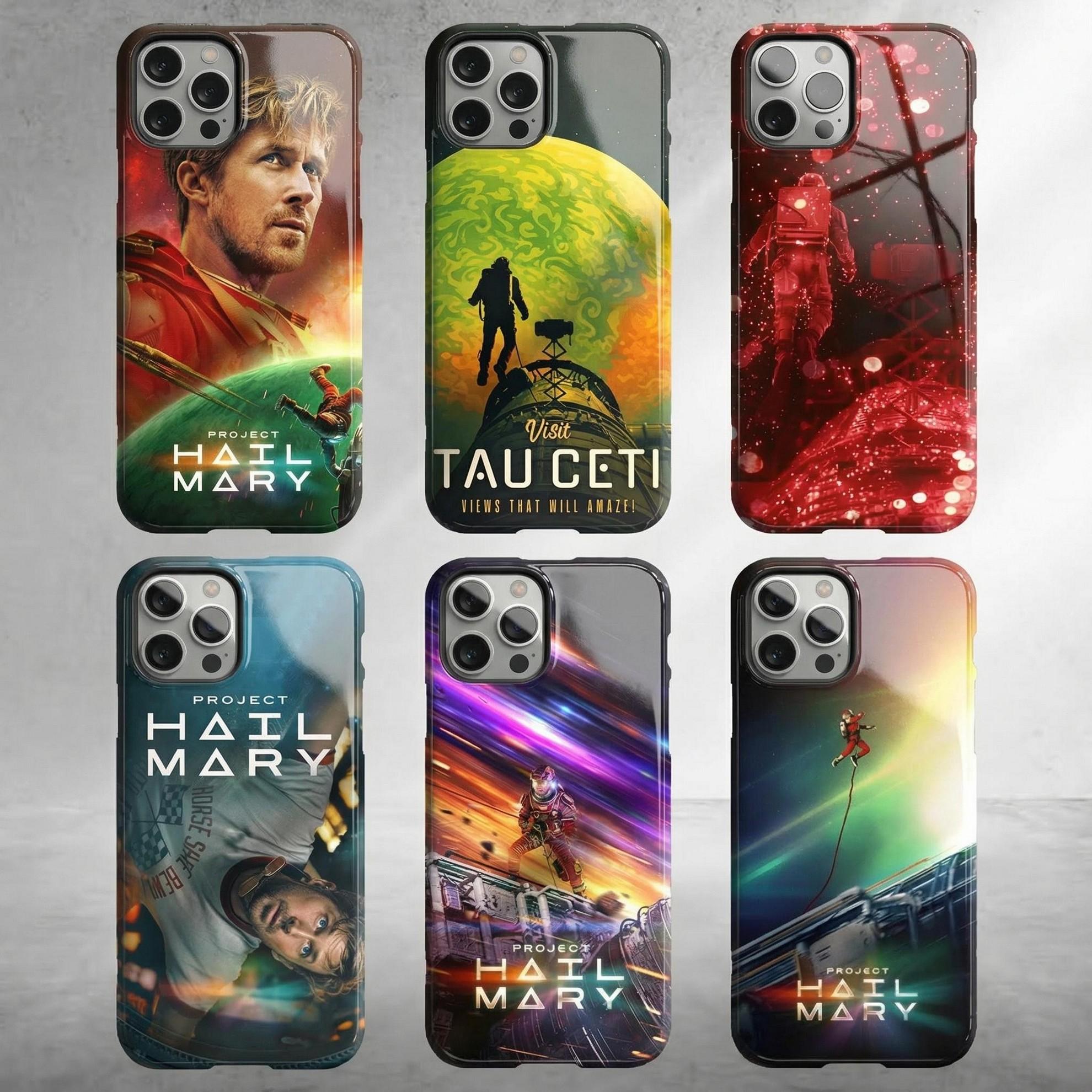 Project Haiil Marry Phone Case Sci Fi Space Illustration Collage Astronaut Galaxy Art iPhone Case
