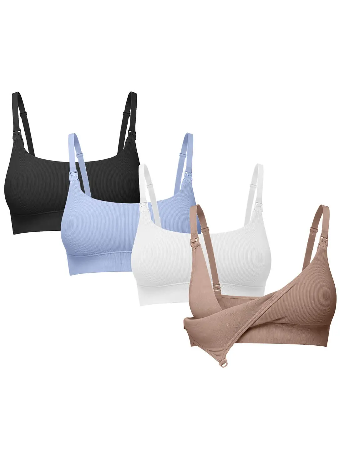 Bralette de Lactancia con Tela Texturizada