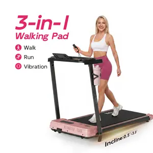 TKW 3-in-1Vibration Walking pad, Easy Storage Walking Vibration Pad P1,Vibrating Plate, Remote Control Lightweight Under Desk Treadmills For Home & Office