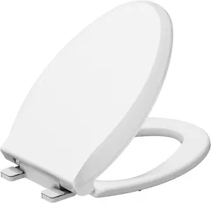 Toilet Seat with Cover Soft Close, Toilet Lid Slow Close Quiet No, Easy Installation & Release,Safe PP Material Easy Clean, Comfortable Ergonomic Design, uitable to Elongated/Round Toilets