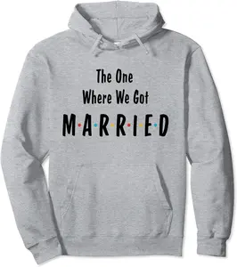 We Got Married | His and Hers Matching Honeymoon Marriage Pullover Hoodie - 82B0BSR5LYT4