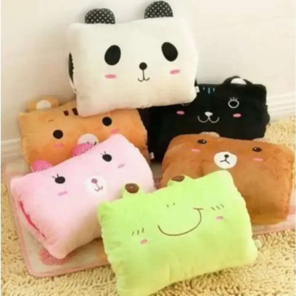 Winter Cartoon Plush Suho Arm Pillow - Weak Hero Class 1 Hand Warmer, Non-electric Nap Cushion Gift for Kids Travel