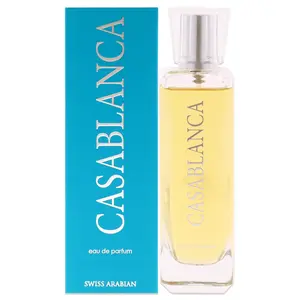 Swiss Arabian Casablanca – 3.4 oz Eau de Parfum – Apple, Grapes, Amber & Musk – Long-Lasting Unisex Fragrance from Dubai – Bold & Addictive Signature Scent