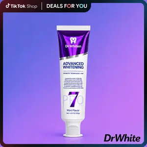DrWhiten 7-Pro Advanced Whitening Toothpaste, Purple Whitening Formula with 7 Probiotics, Deep Enamel Repair, Fresh Breath, Daily Teeth Whitening Care Oral Intensive