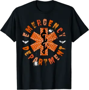 Emergency Department Halloween Costume Er Fall Pumpkin Nurse T-Shirt - Jacobjbt Shop 76B0D9J6J4VJ
