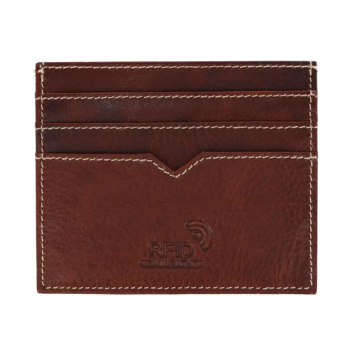 Men's American Bison Oil Pull Up Leather RFID Blocking Slim Card Case Wallet - Business Minimalist, Stylish, RFID Card Protector, One Size (Men's Wallets for Luggage & Bags)