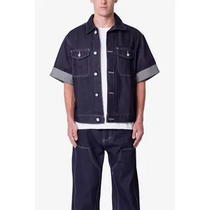mnml Raw Denim Work Shirt - Blue