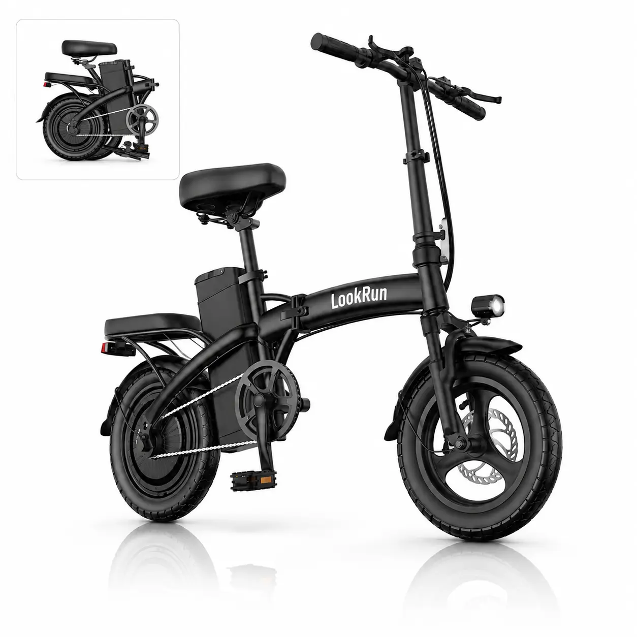 Adult Compact Foldable Electric Bike - 20MPH Speed, 28-Mi Range, Portable Urban Commuter Hybrid F12 Lightweight Cycling E-Bike (Mi Unit Note: Standard U.S. Distance Measurement)