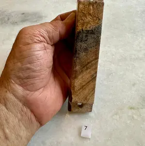 Kalahari Jasper Stone Mezuzah – Hand-Carved  #7