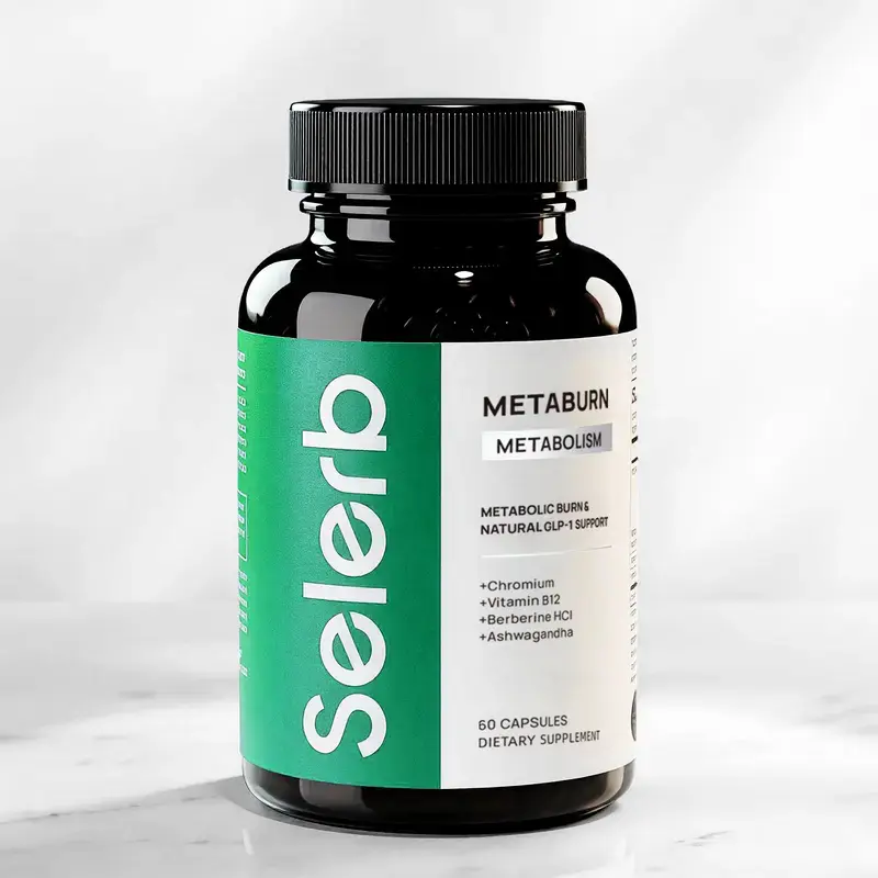 Limited-time special offer: 1-3 Botlle Selerb Daily Herbal Compound Supplement - containing chromium, vitamin B12 and berberine hydrochloride - 60 capsules, high-concentration formula, helps achieve comprehensive health and wellness