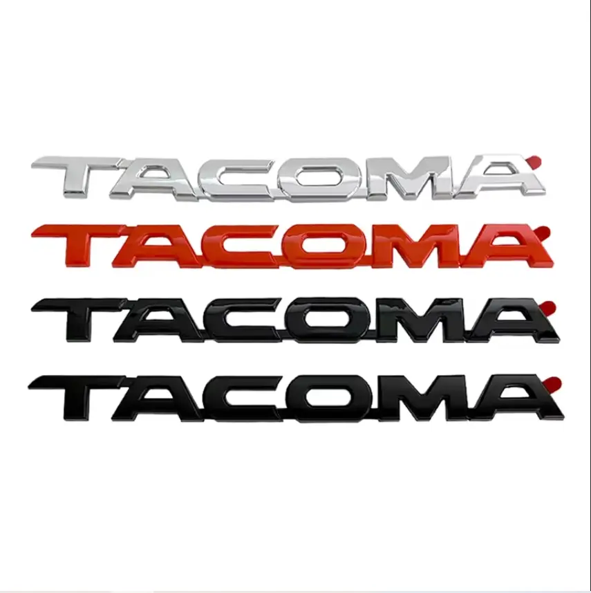 Car Emblem Overlay Kit, ABS Car Accessories for Toyota Tacoma (2016-2023), Vehicle Decoration, Auto Parts Accessories