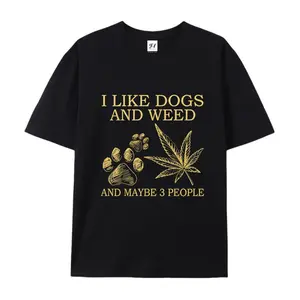 Like Dogs & Weed And Maybe 3 People 100% Cotton Tee Unisex Vintage Tee